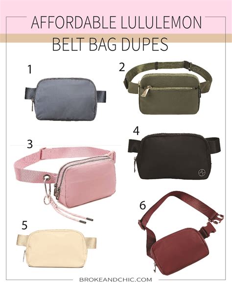 lululemon everywhere belt bag dupe